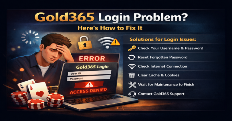 Gold365 Login Problem Here’s How to Fix It